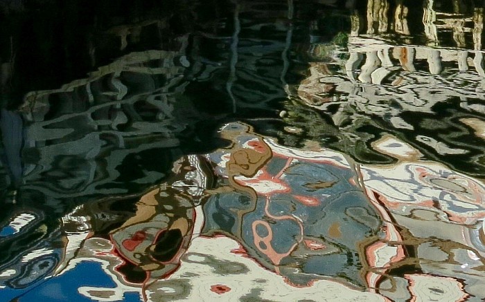 Madonna in the water. 